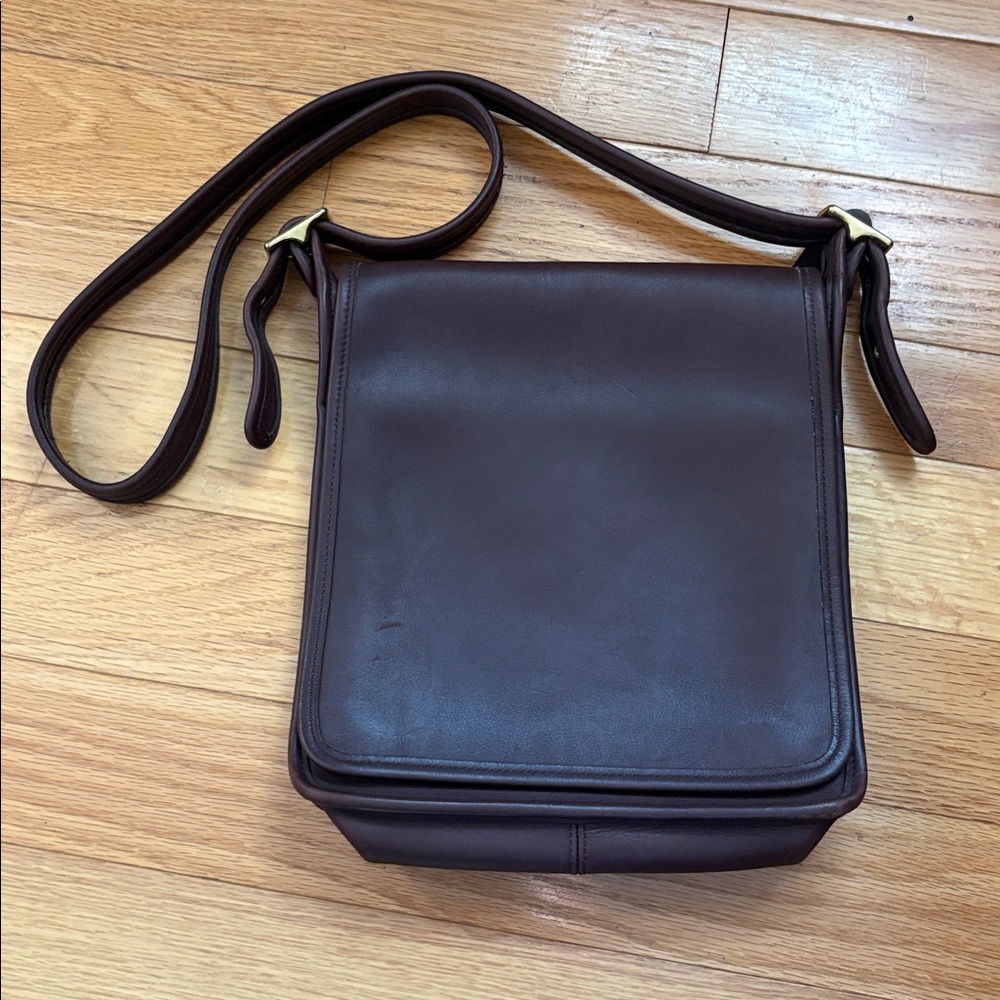 Coach Rich Brown Leather Shoulder Bag